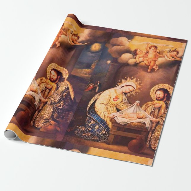 Heilige Familie Geschenkpapier (Ungerollt)