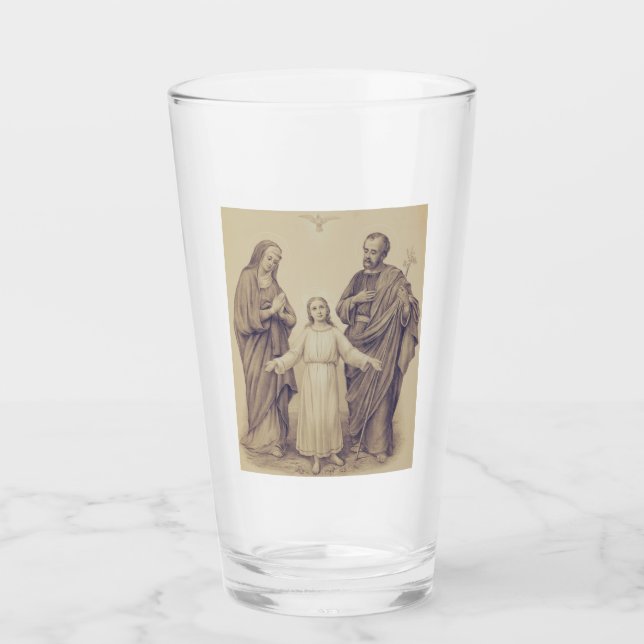Heilige Familie Jesus, Jungfrau Maria und Heiliger Glas (Vorderseite)
