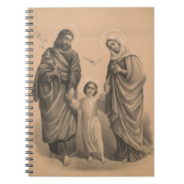 Heilige Familie Jesus Mary St. Joseph Vintag Notizblock