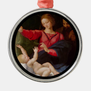 Heilige Familie Madonna von Loreto Silbernes Ornament