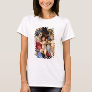 Heilige Familie mit Engeln, c.1515-16 (Öl auf T-Shirt
