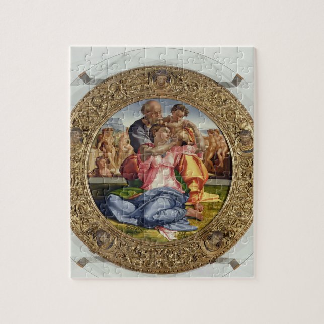 Heilige Familie mit Johannes (Doni Tondo), 1504-05 (Vertikal)