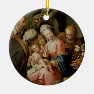 Heilige Familie mit St Anne Keramikornament