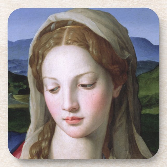 Heilige Familie mit St Anne und der Säugling Getränkeuntersetzer (Vorderseite)