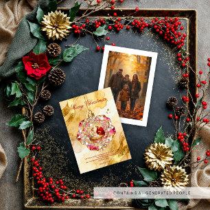 Heilige Familie Rosen Ornamente Foto Weihnachten T