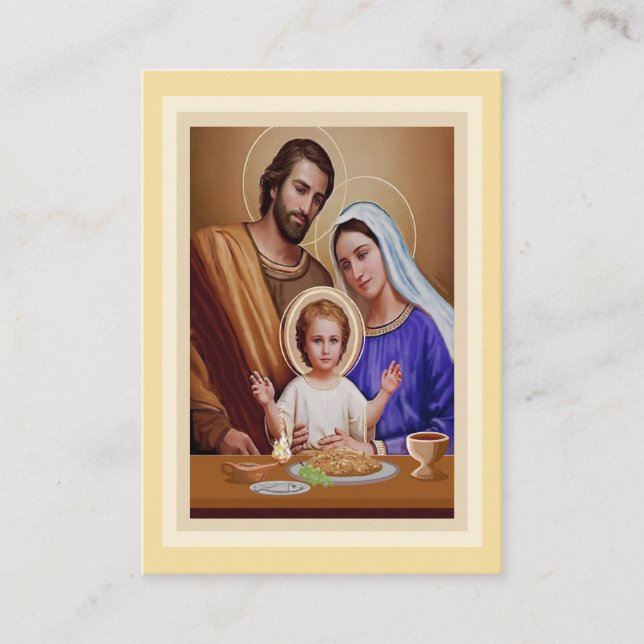 Heilige Familie Visitenkarte (Vorderseite)