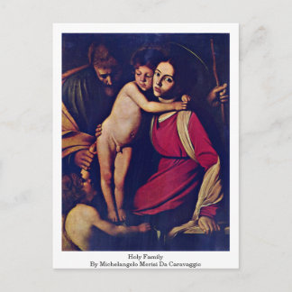 Heilige Familie von Michelangelo Merisi Da Caravag Postkarte