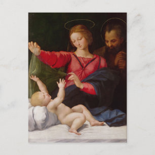 Heilige Familie von Raphael Postkarte