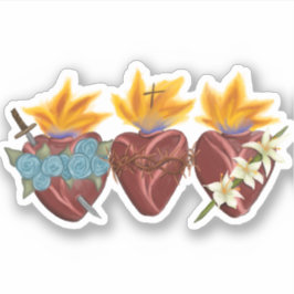 Heilige Familienherzen - Vinyl Sticker
