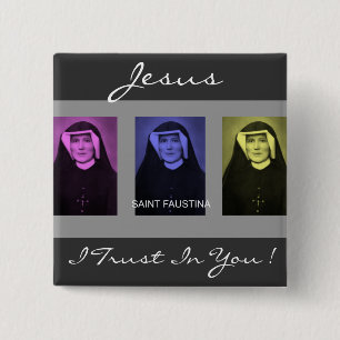 heilige Faustina Button