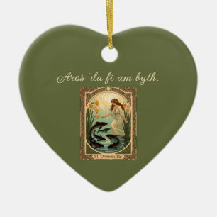 Heilige Fische von Saint Dwynwens Quelle in Wales Keramik Ornament