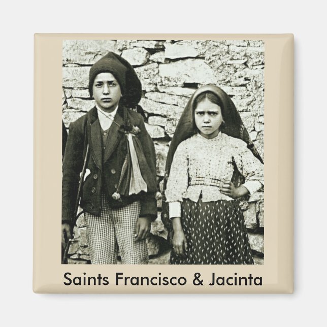 Heilige Francisco & Jacinta von Fatima Magnet (Vorne)