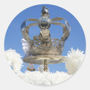 Heilige Geistkrone Runder Aufkleber