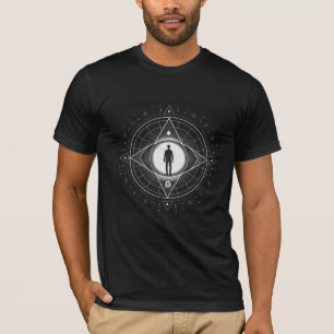 Heilige Geometrie, Allessichtbares Auge und Mensch T-Shirt