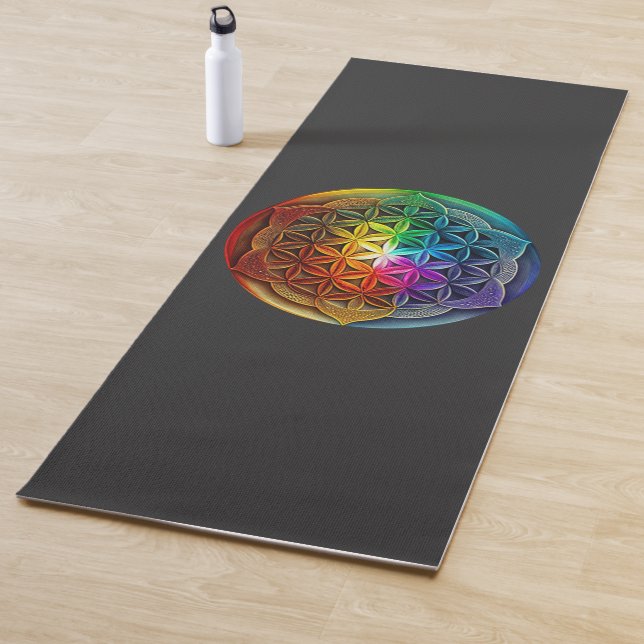 Heilige Geometrie Blume des Lebens Chakra Meditati Yogamatte (Beispiel)