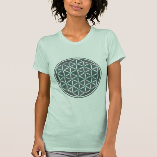Heilige Geometrie: Blume des Lebens - optischer T-Shirt