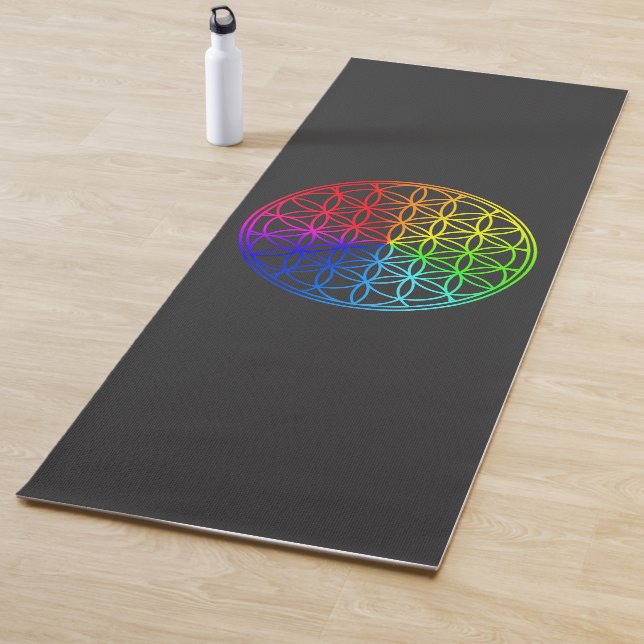 Heilige Geometrie - Blume des Lebens Yogamatte (Beispiel)