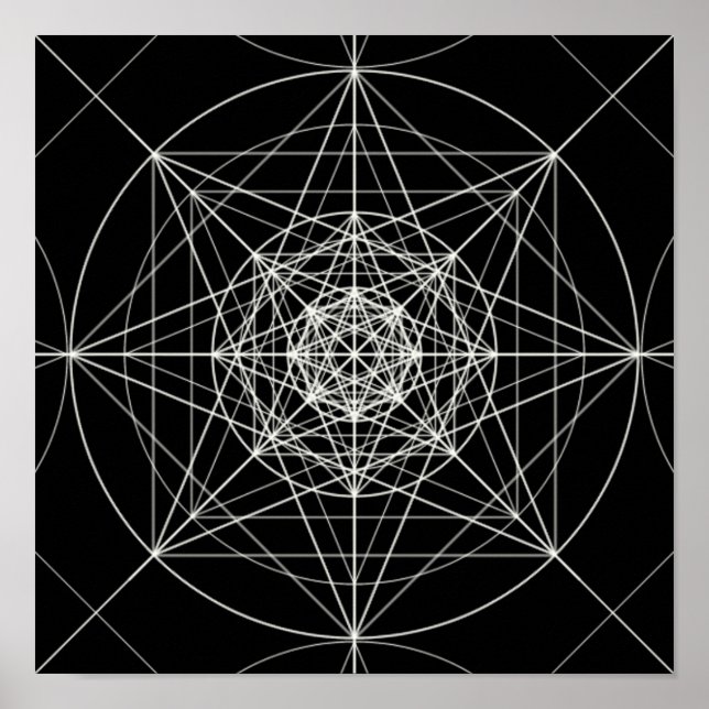 Heilige Geometrie der dritten Dimension Poster (Vorne)