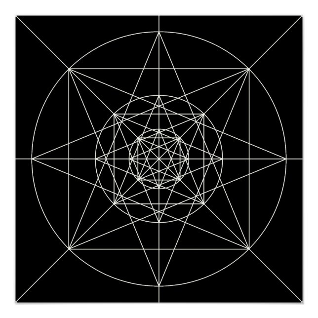 Heilige Geometrie der dritten Dimension Poster (Vorderseite)