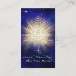 *~* Heilige Geometrie Lichtstrahl Goldenes Totem Visitenkarte