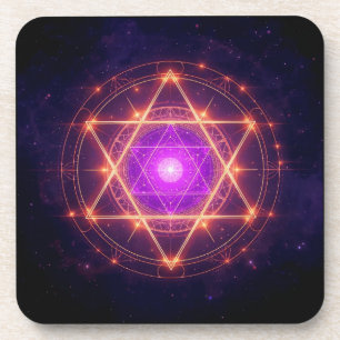 Heilige Geometrie Mandala – Licht innerhalb des Ko Getränkeuntersetzer