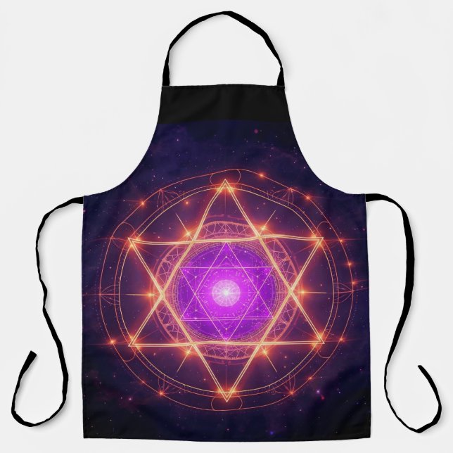 Heilige Geometrie Mandala – Licht innerhalb des Ko Schürze (Vorderseite)