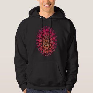Heilige Geometrie Mandala Spirituelle Grafik Hoodie
