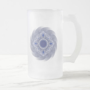 Heilige Geometrie Mattglas Bierglas
