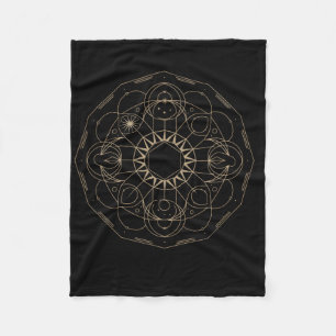 Heilige Geometrie Metatron Würfel Spirituelles Yog Fleecedecke
