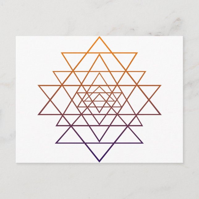 Heilige Geometrie Postkarte (Vorderseite)