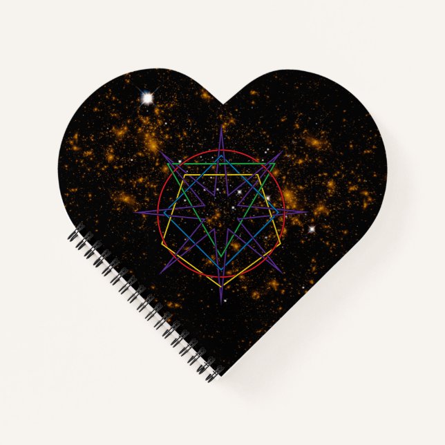 Heilige Geometrie-Sigil Notizbuch (Vorderseite)