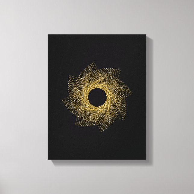Heilige Geometrie-Symbol Leinwanddruck (Vorderseite)