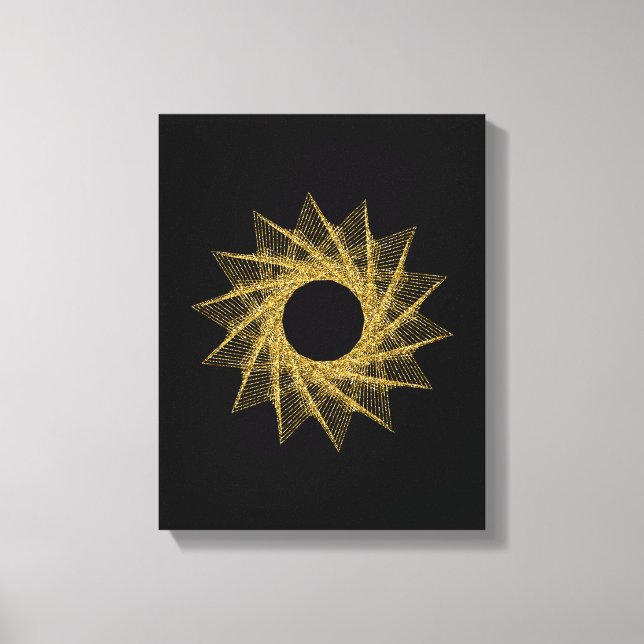 Heilige Geometrie-Symbol Leinwanddruck (Vorderseite)