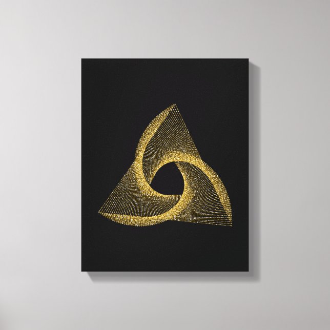 Heilige Geometrie-Symbol Leinwanddruck (Vorderseite)