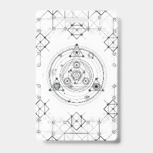 Heilige Geometrie und geometrische Alchemie-Design Ausweis