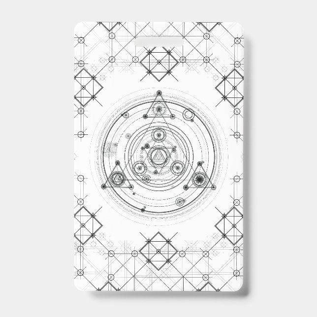 Heilige Geometrie und geometrischer Ausweis (Vorderseite)