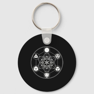 Heilige Geometrie Yoga Metatrons Würfel Platonisch Schlüsselanhänger