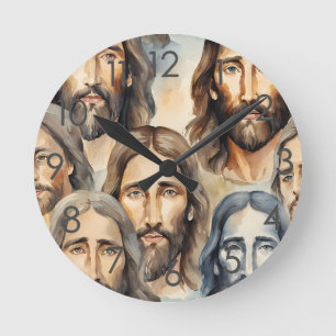 Heilige Gesichter Jesu Wanduhr