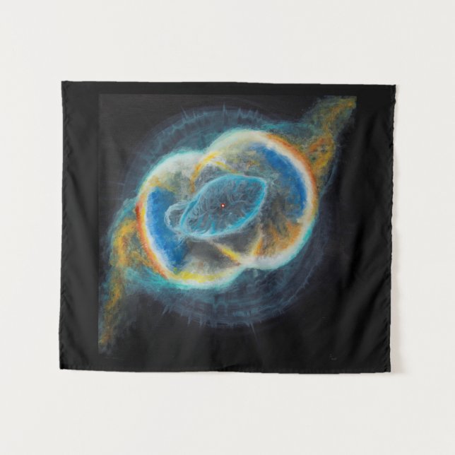 Heilige Gewerkschaft Vesica Piscis Nebulae Wandteppich (Vorderseite (Horizontal))