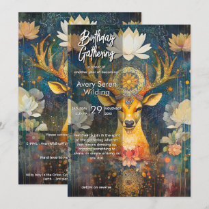 Heilige Gnade   Hirsch Design Einladung