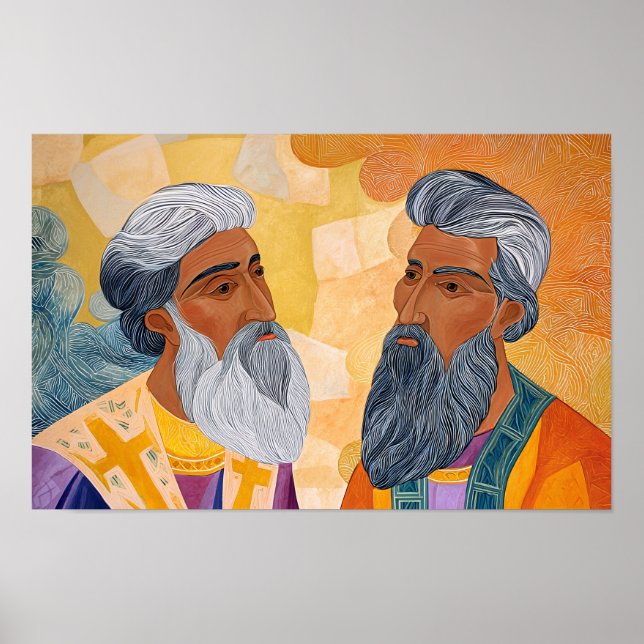 Heilige Gregor und Basilius: Freunde im Glauben Poster (Vorne)