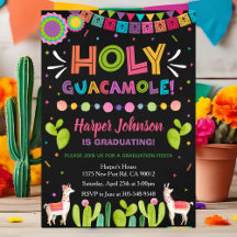 Heilige Guacamole-Abschlussfeier-Einladung