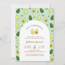 Heilige Guacamole Avocado Green Baby Dusche