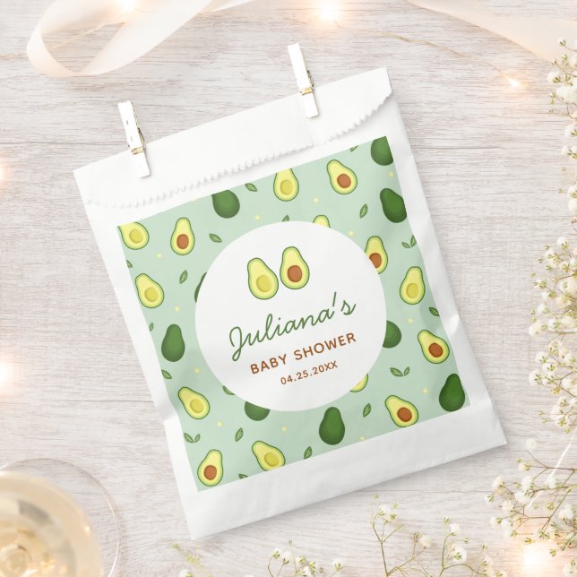 Heilige Guacamole Avocado Green Baby Dusche Geschenktütchen (Ausgeschnitten)