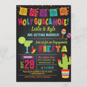 Heilige Guacamole Fiesta Verlobungsdusche Einladun Einladung