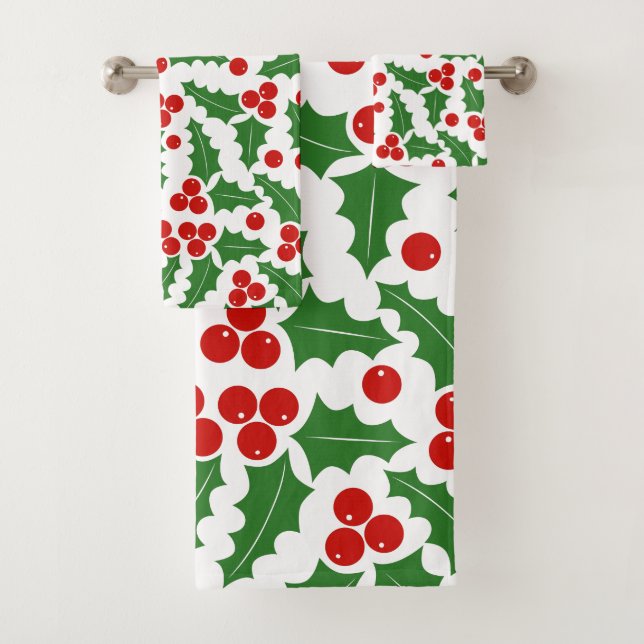 Heilige Heilige Beere rot und grün Badhandtuch Set (Insitu)