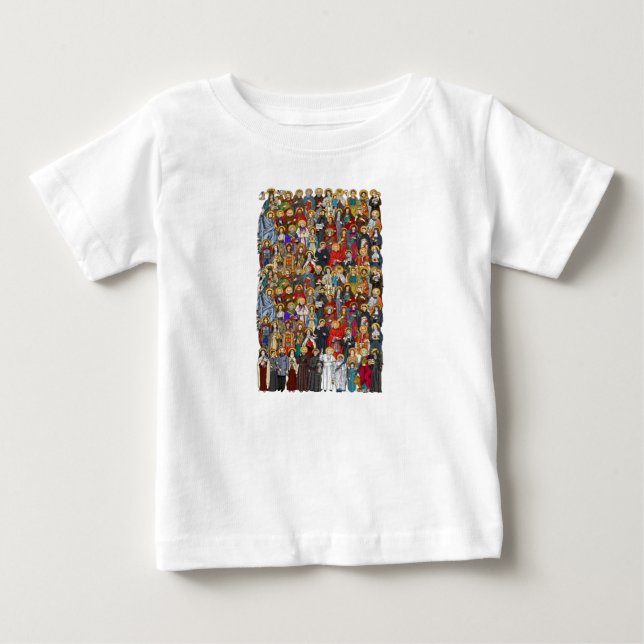 Heilige, Heilige, katholische Heilige Baby T-shirt (Vorderseite)