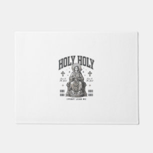 Heilige Heilige Vintage Gravur Religiöses Shirt De Fußmatte