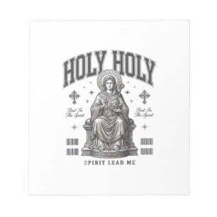 Heilige Heilige Vintage Gravur Religiöses Shirt De Notizblock