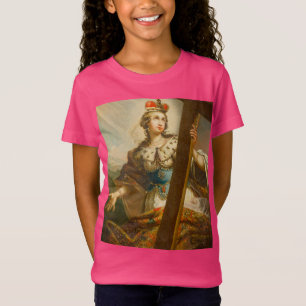 Heilige Helena mit dem wahren Kreuz Heilige Kunst T-Shirt